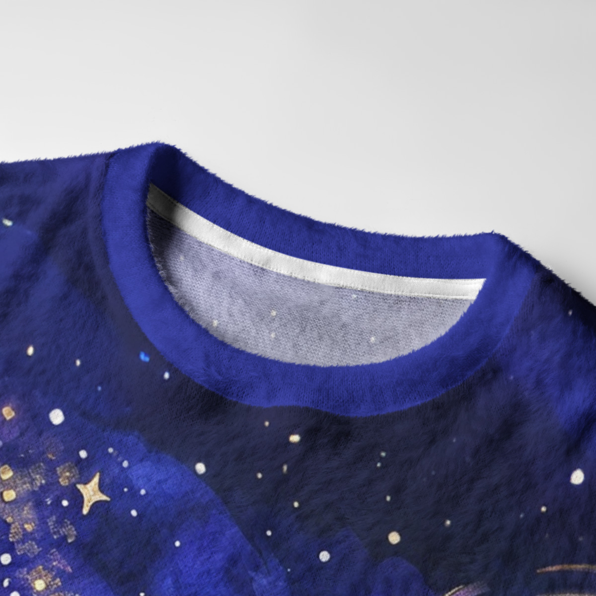 Purplehecate Celestial Sea Unicorn Night Sky Fuzzy Ugly Sweatshirt