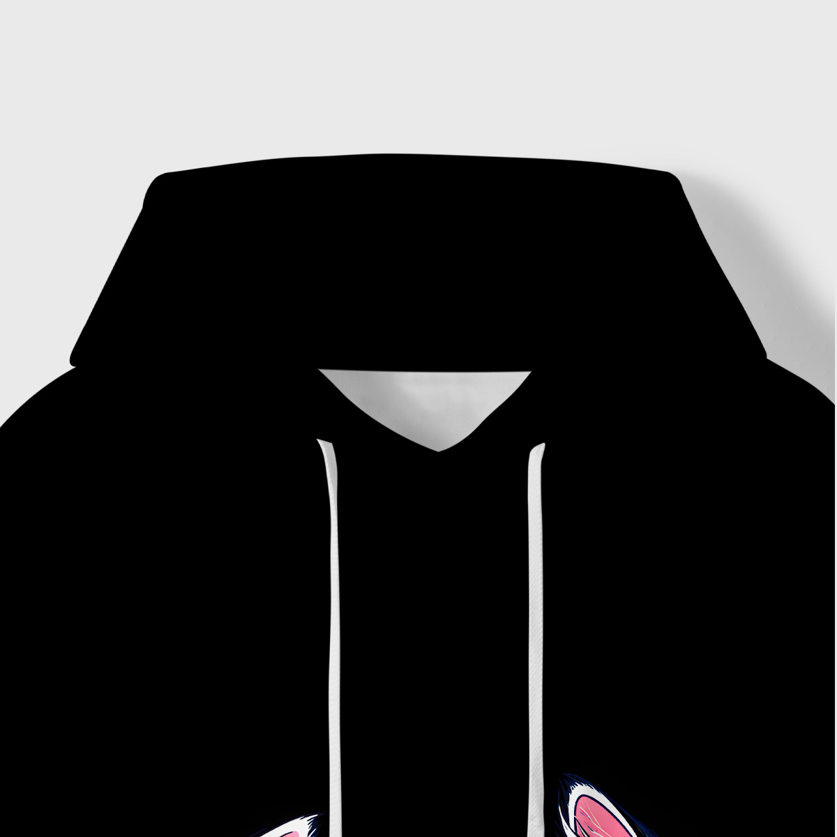Purplehecate Magical Black & White Guardian Cats All-Over Print Hoodie