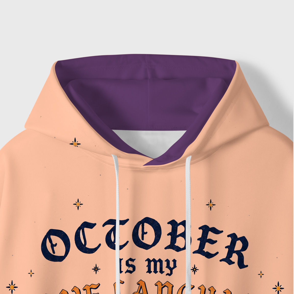 Purplehecate October Is My Love Language Witch All-Over Print Hoodie