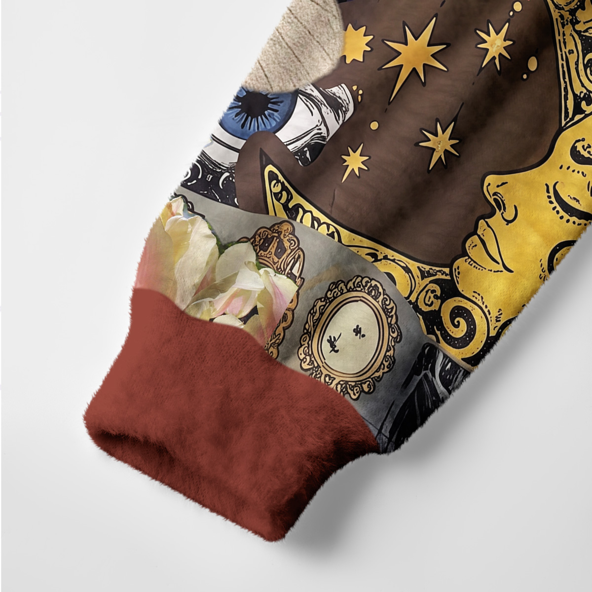 Purplehecate Witch's Curiosity Collage Ugly Cardigan Sweaters