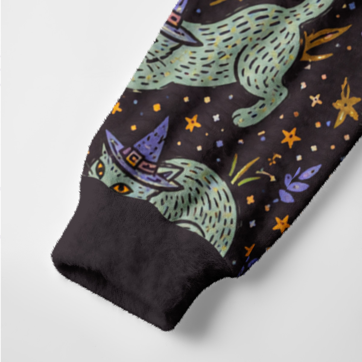 Purplehecate Witchy Black Cat Ugly Cardigan Sweaters