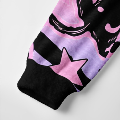 Purplehecate Lunar Magic Black Cat Ugly Cardigan Sweaters