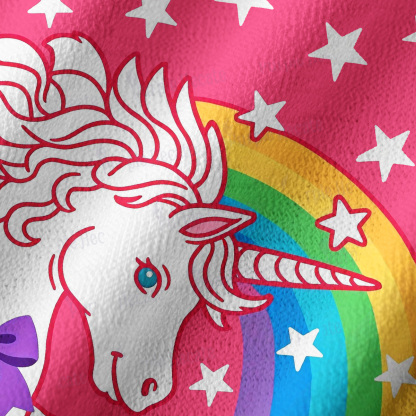 Purplehecate Dreamy Rainbow Unicorn Off Shoulder Long Sleeve Knit Top