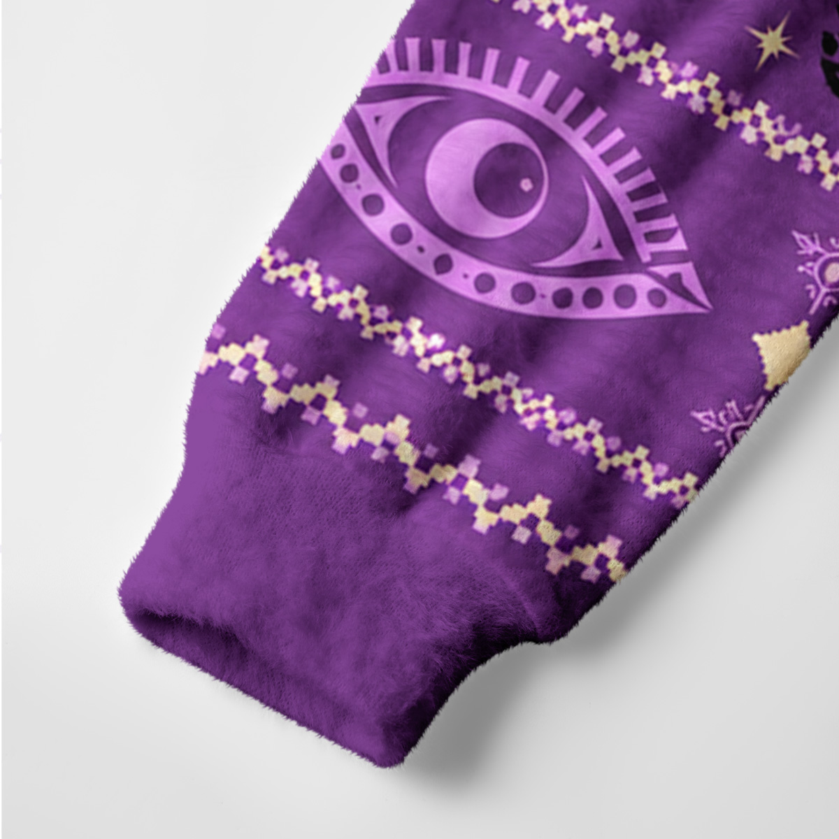 Purplehecate Midnight Sky Witch Cat Ugly Cardigan Sweaters