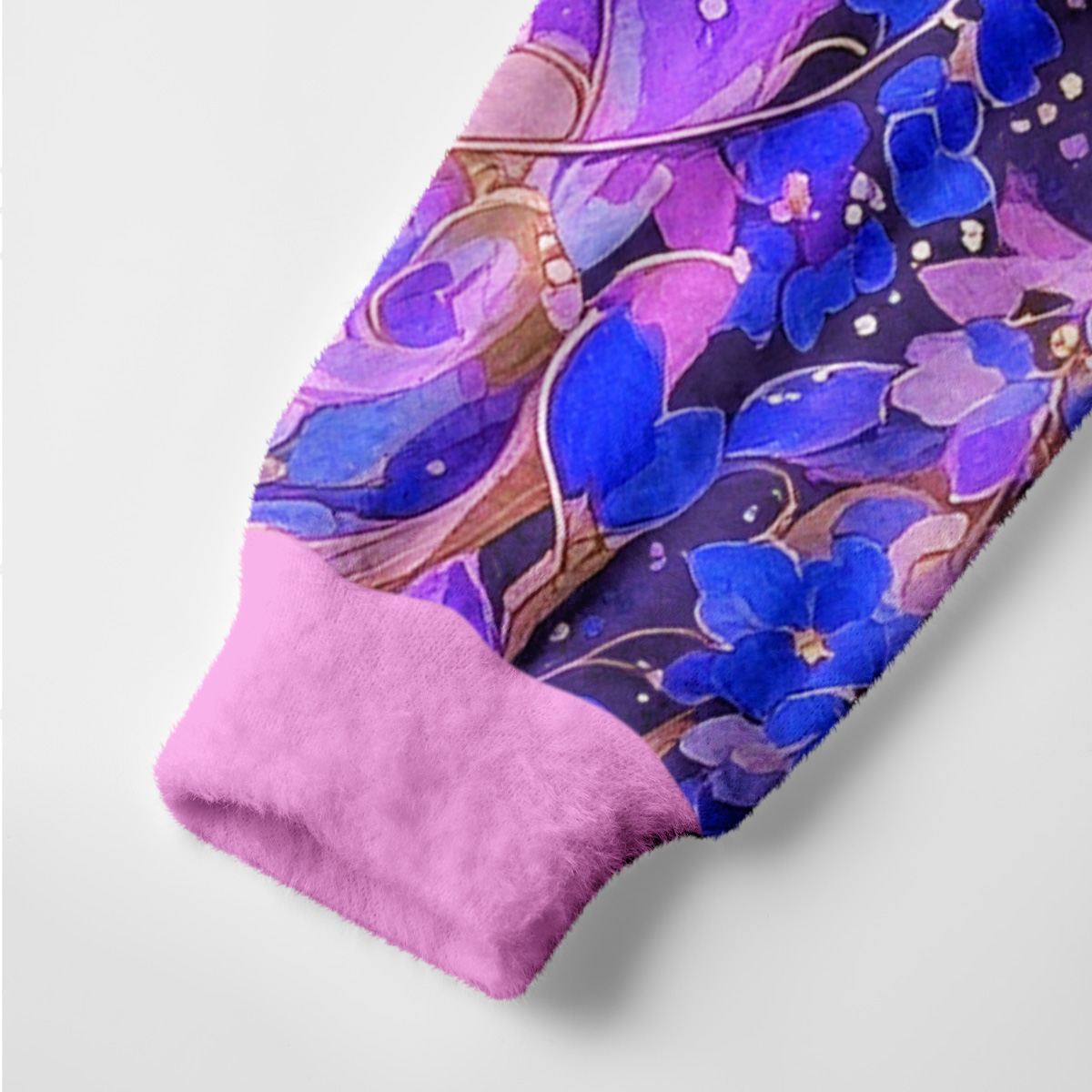 Purplehecate Mystic Cat in Wisteria Bloom Ugly Cardigan Sweaters