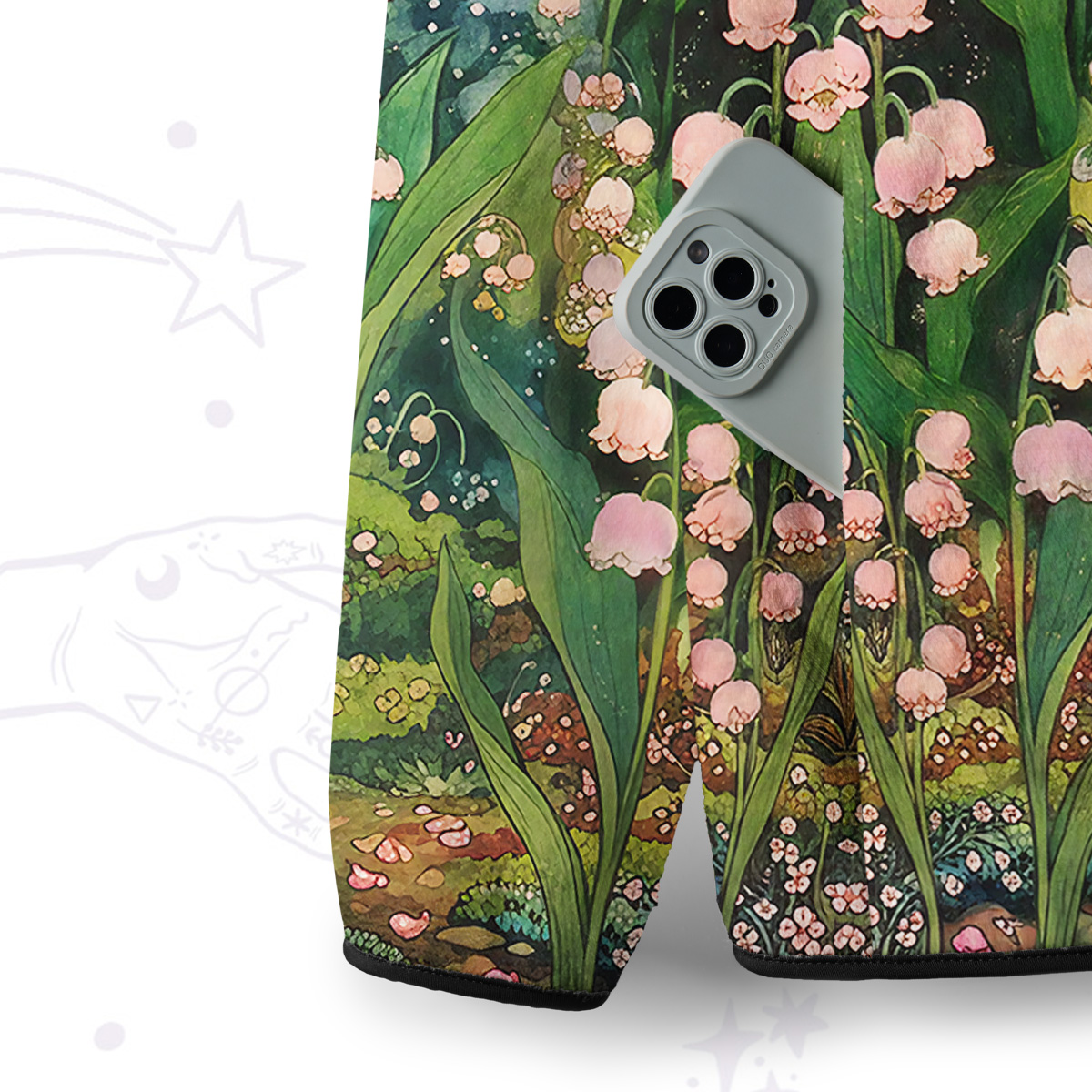 Purplehecate Mystic Secret Lily Fairy Forest Full Zip Fleece Jacket
