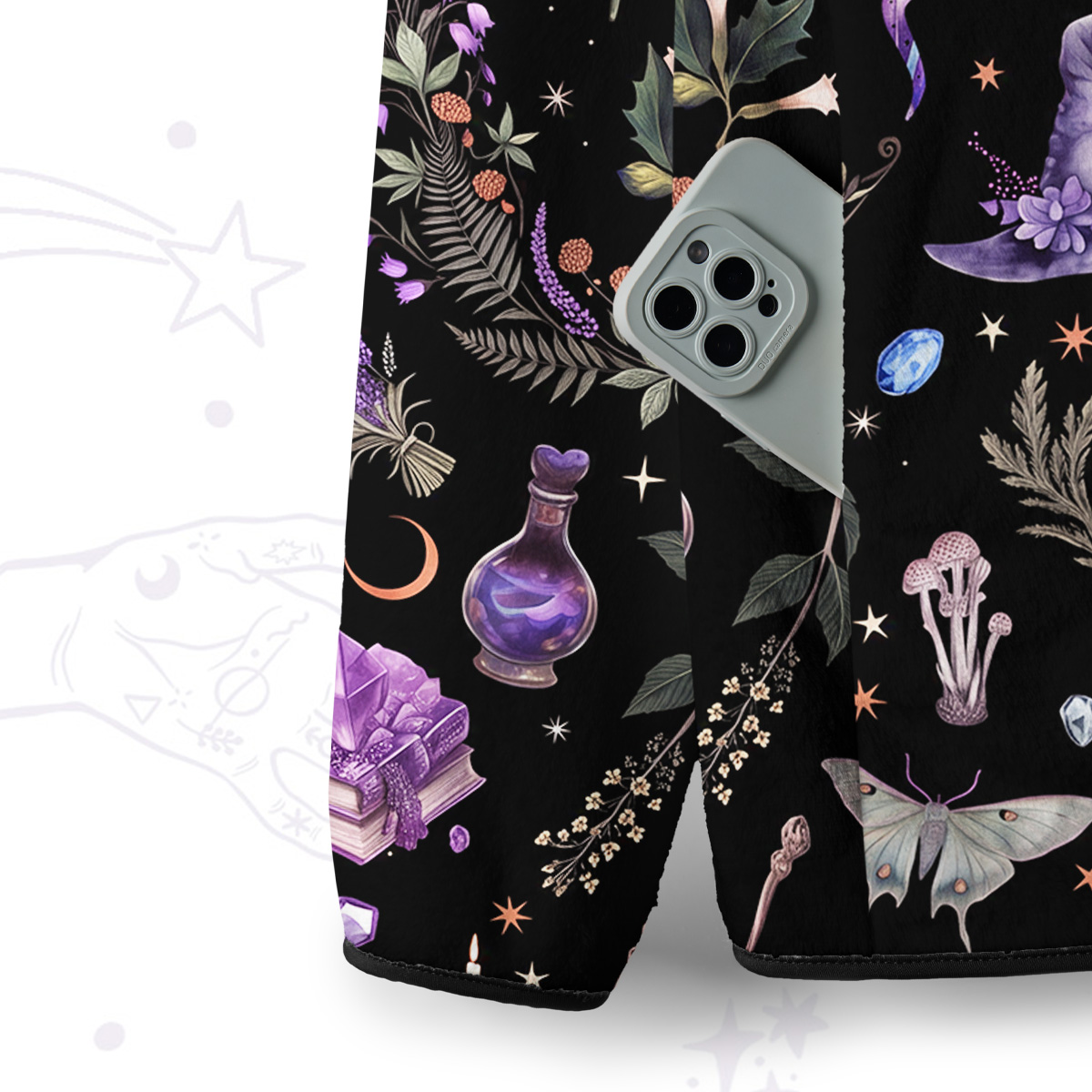 Purplehecate Witchcraft Herbarium Magic Full Zip Fleece Jacket