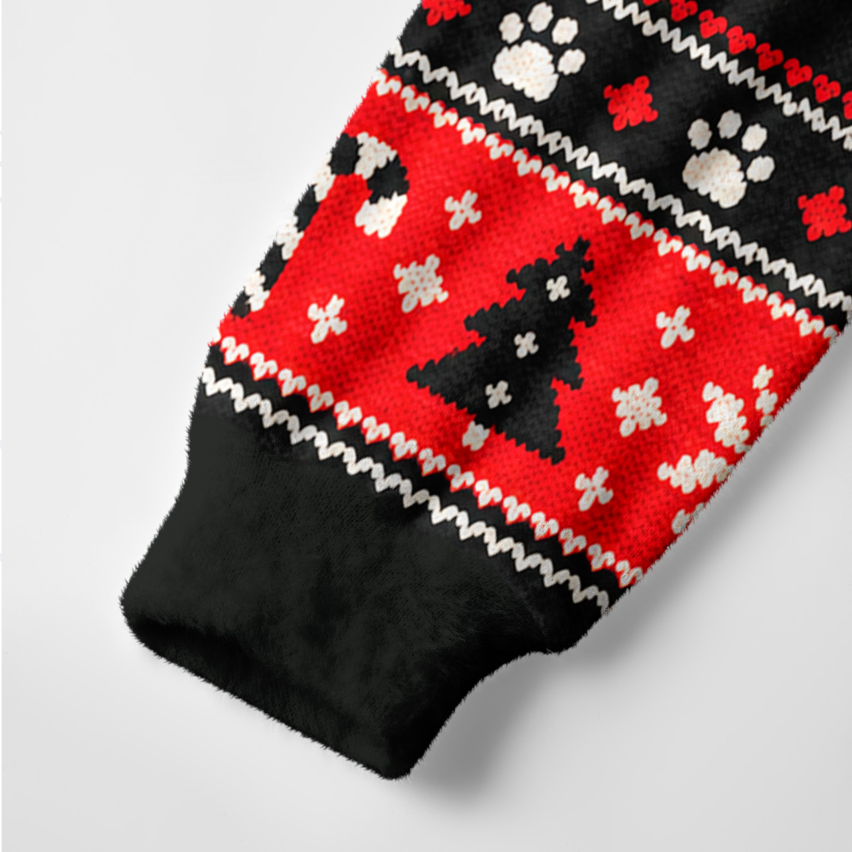 Purplehecate Fair Isle Meowry Christmas Ugly Cardigan Sweaters
