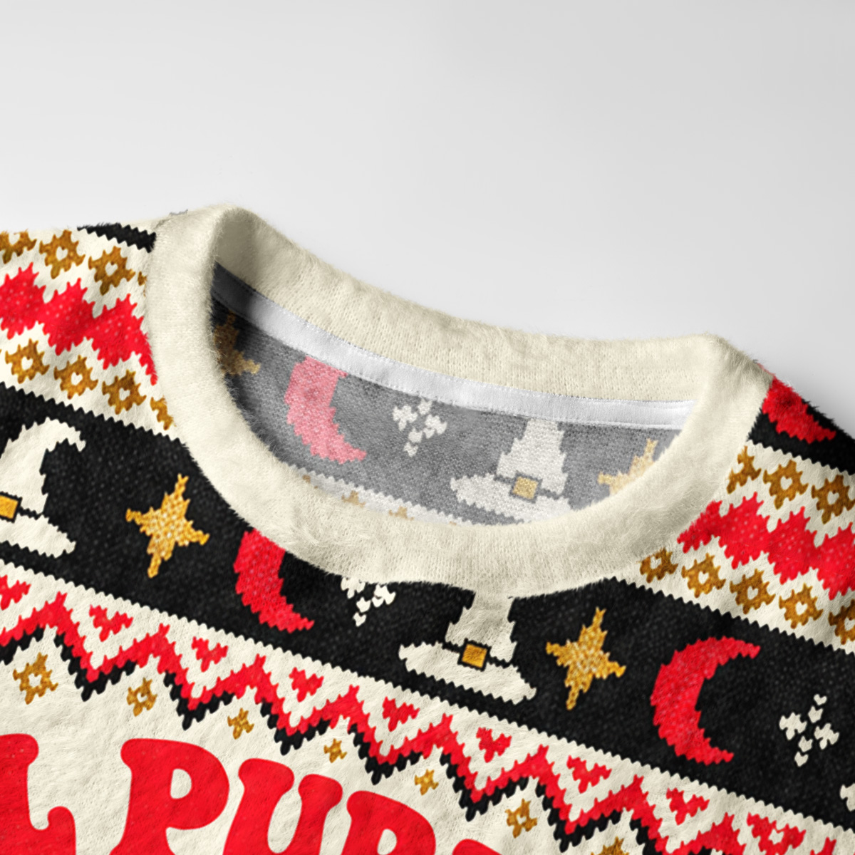 Purplehecate Will Purr For The Wicked Fuzzy Ugly Sweatshirt