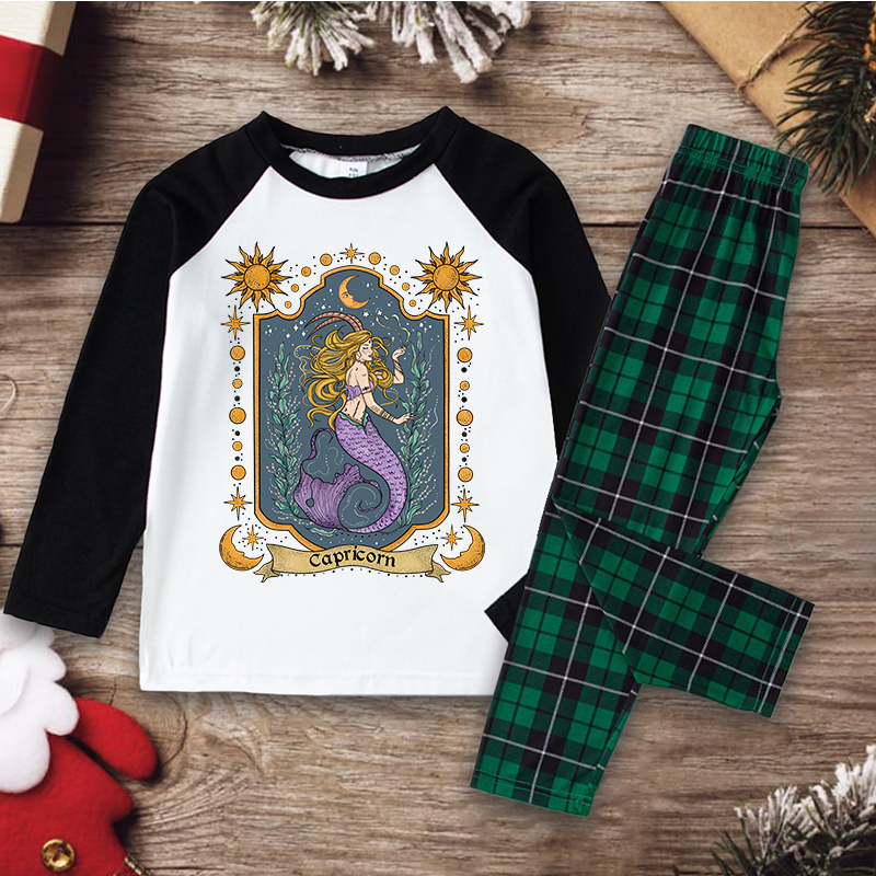 Purplehecate Capricorn Zodiac Christmas Pajamas