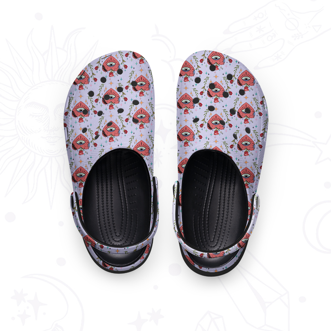 Purplehecate Mystic Eye Rubber Clogs