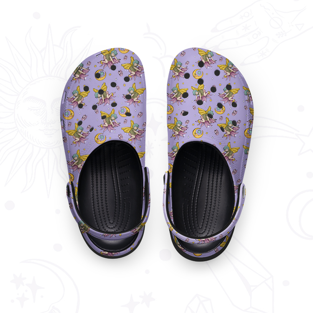 Purplehecate Fairy Dust Rubber Clogs