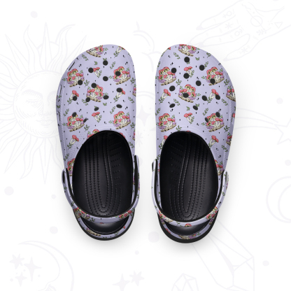 Purplehecate Fantasy Mushroom Rubber Clogs