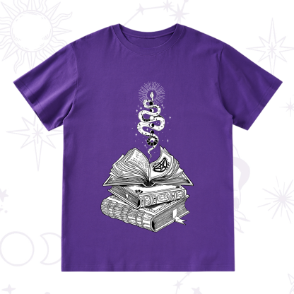 Purplehecate Spellbook And Guardian Serpent T-Shirt