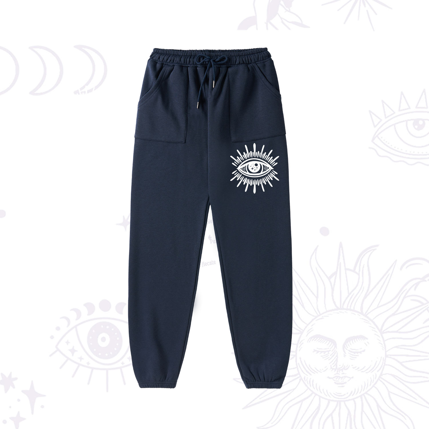 Purplehecate Evil Eye Fleece Hoodie Suit