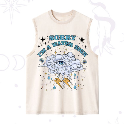 Purplehecate Sorry I'm A Water Sign Washed Tank