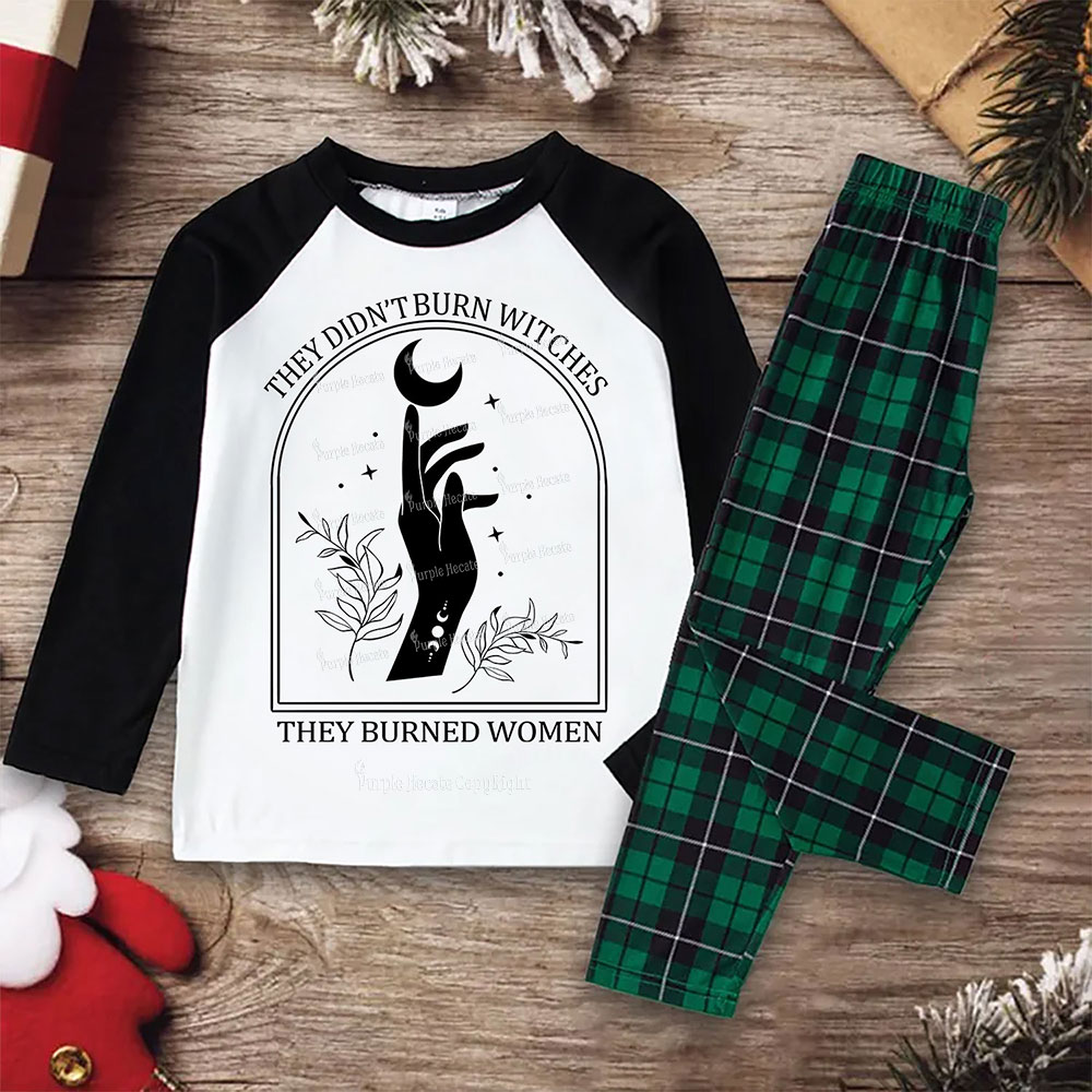 Purplehecate They Didn't Burn Witches They Burned Women Christmas Pajamas
