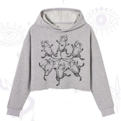 Purplehecate The Midnight Mouse Dance Crop Hoodie