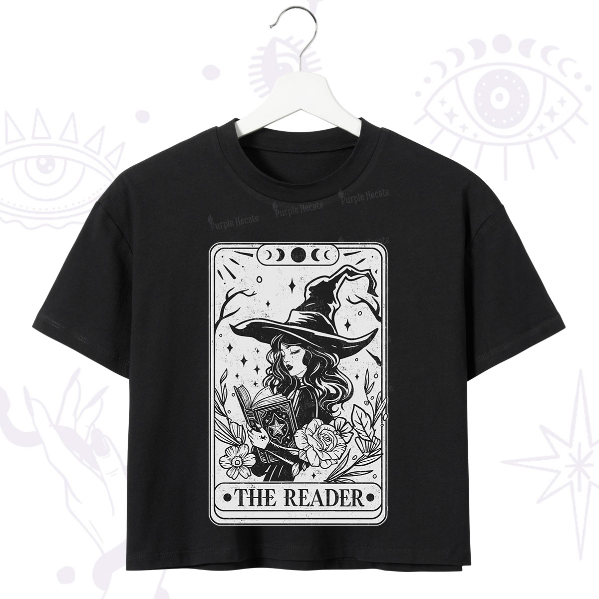 Purplehecate The Witch Reader Tarot Crop T-Shirt