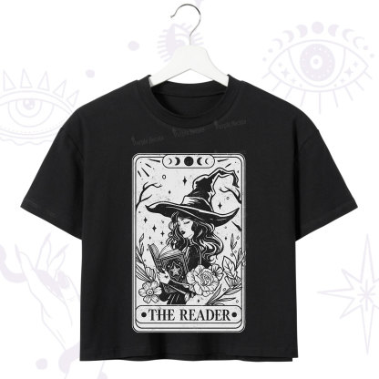 Purplehecate The Witch Reader Tarot Crop T-Shirt