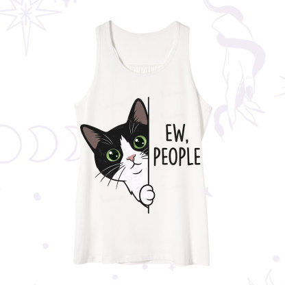 Purplehecate Funny Cat Ew People Tank