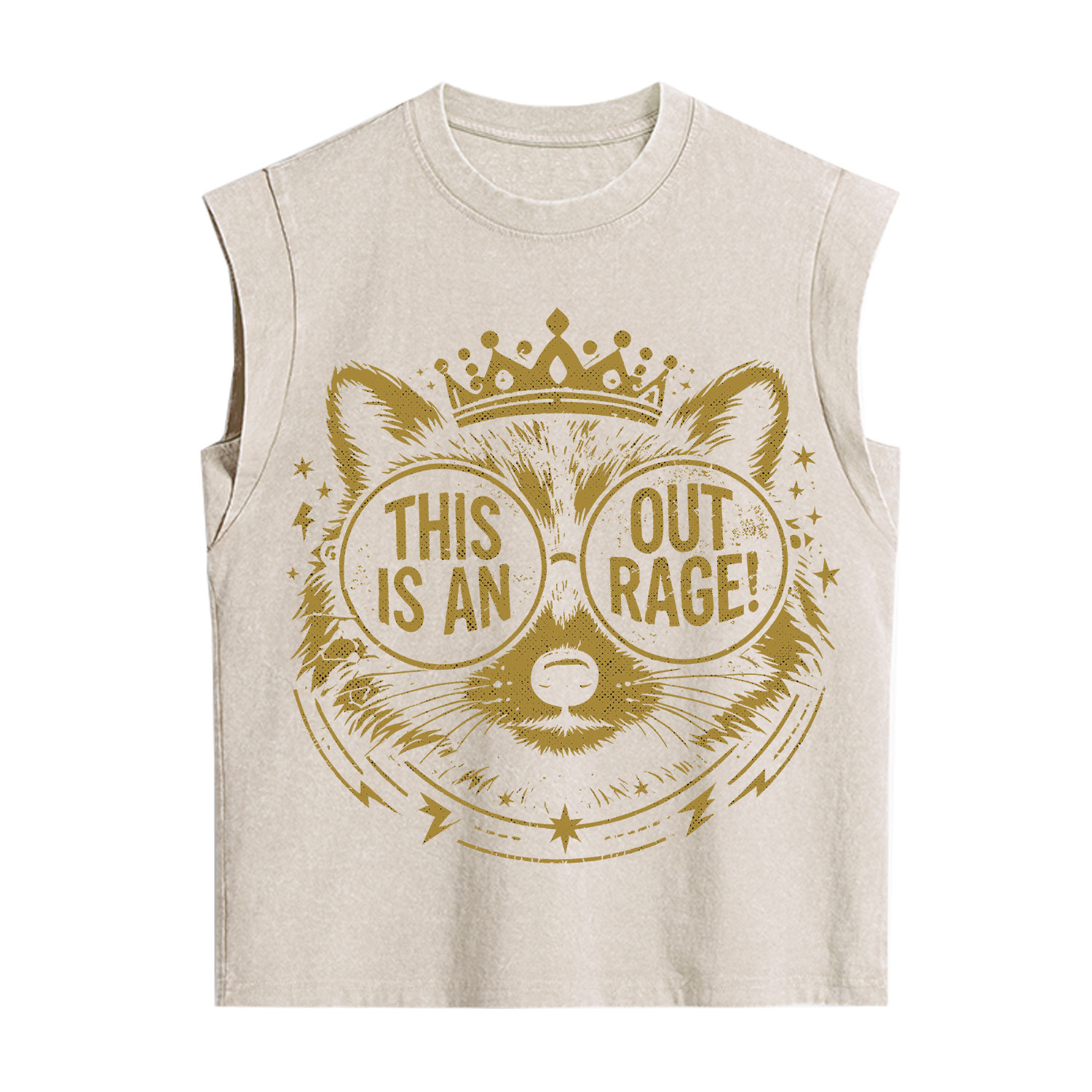 Purplehecate Royal Raccoon Rage Vintage Washed Tank