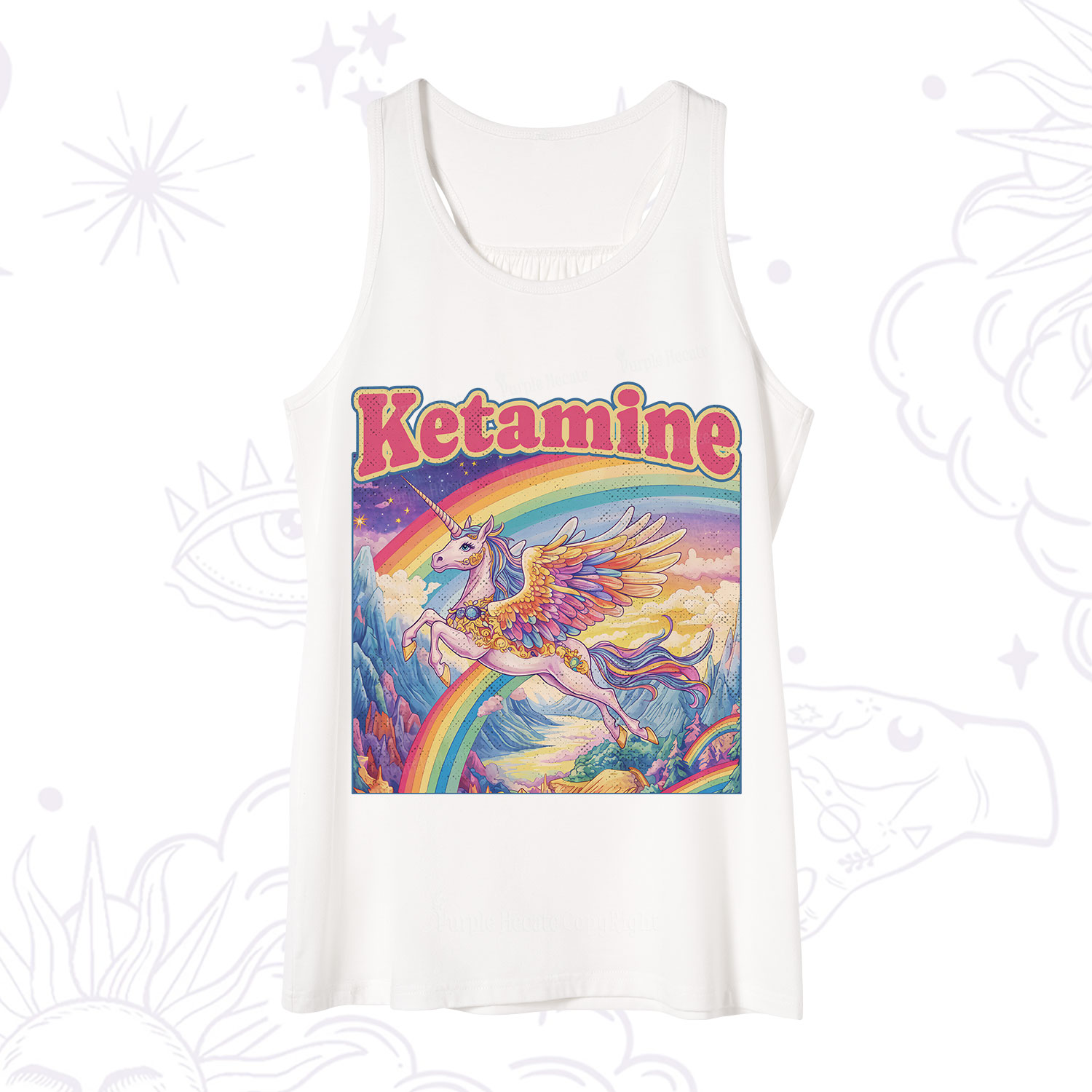 Purplehecate Ketamine Rainbow Unicorn Tank