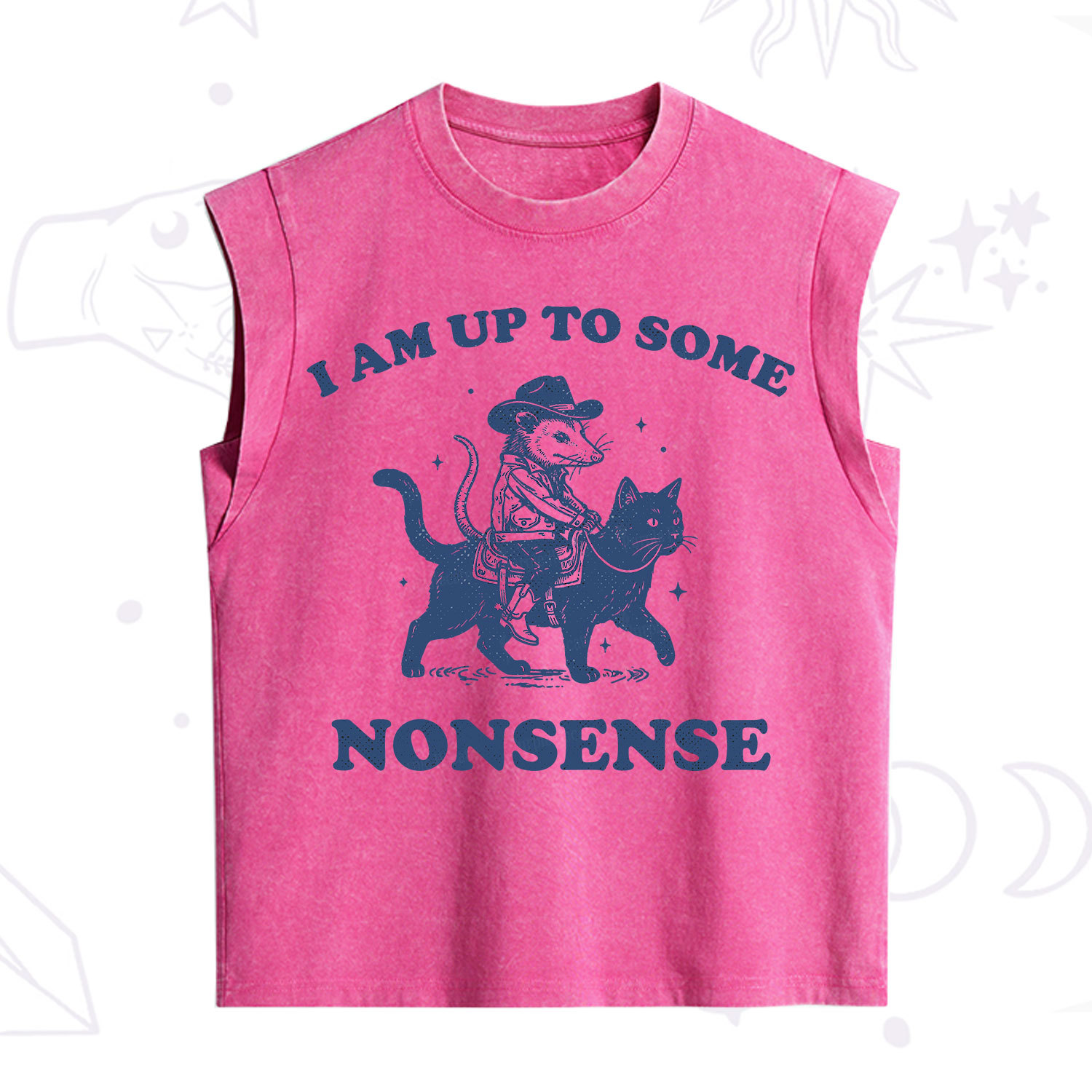 Purplehecate I Am Up To Some Nonsense Opossum Vintage Washed Tank