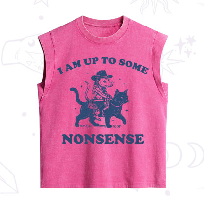 Purplehecate I Am Up To Some Nonsense Opossum Vintage Washed Tank