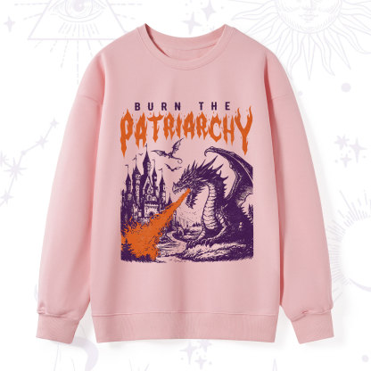 Purplehecate Burn the Patriarchy Dragon Sweatshirt