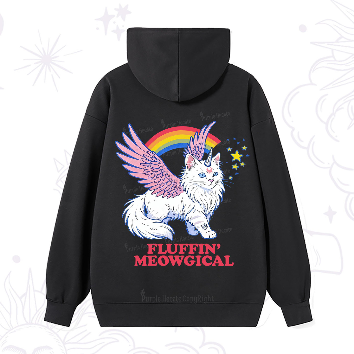 Magic Purplehecate Fluffin Meowgical Hoodie