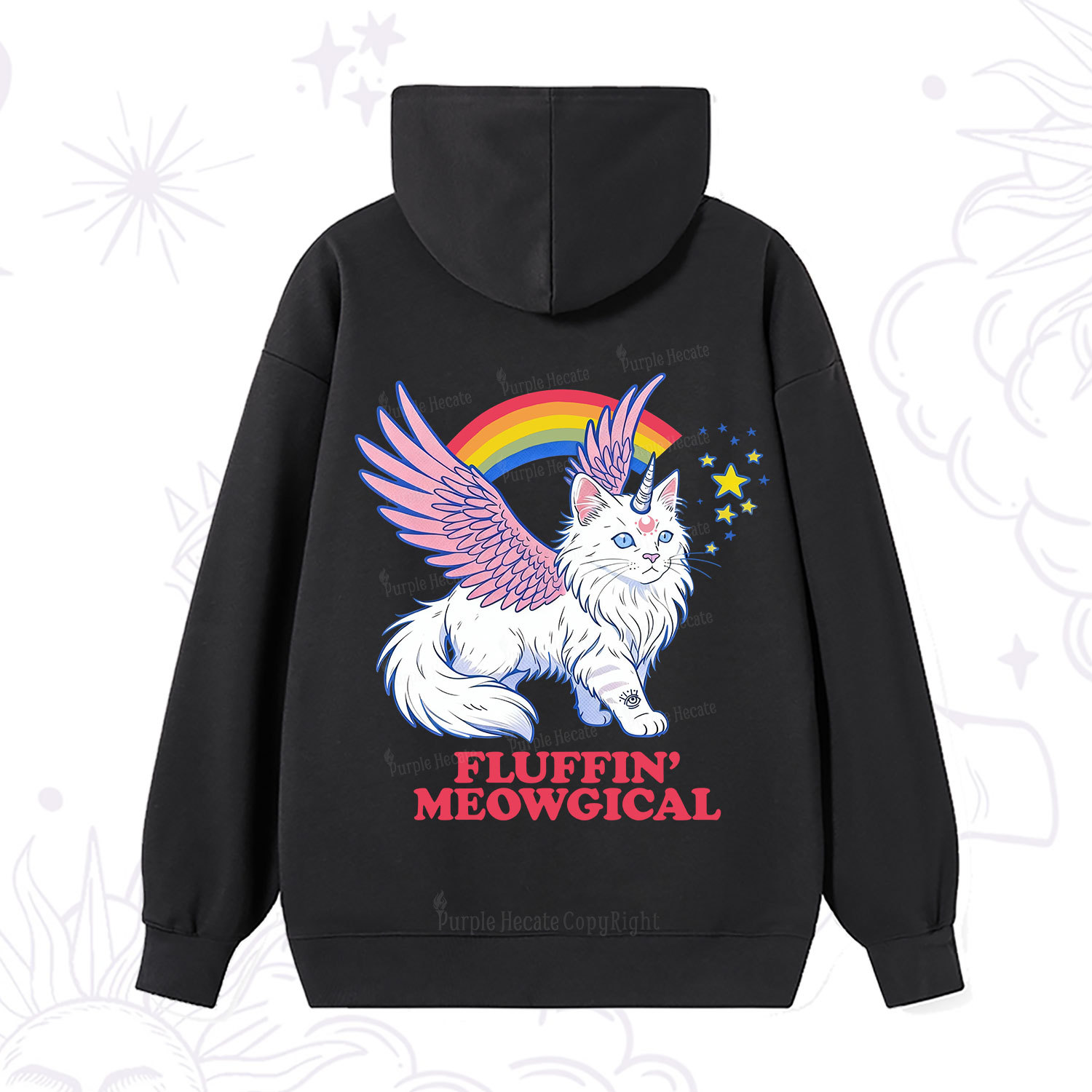 Magic Purplehecate Fluffin Meowgical Hoodie
