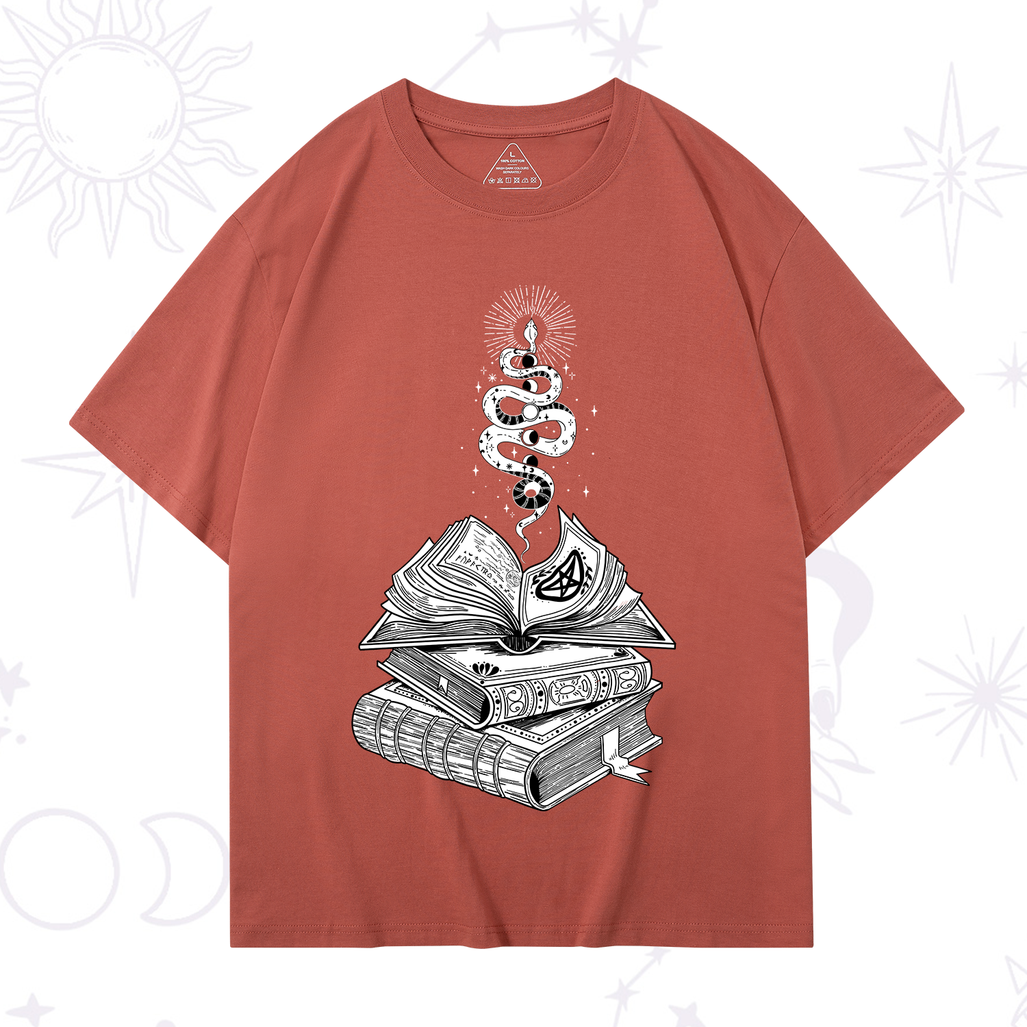 Purplehecate Spellbook And Guardian Serpent T-Shirt