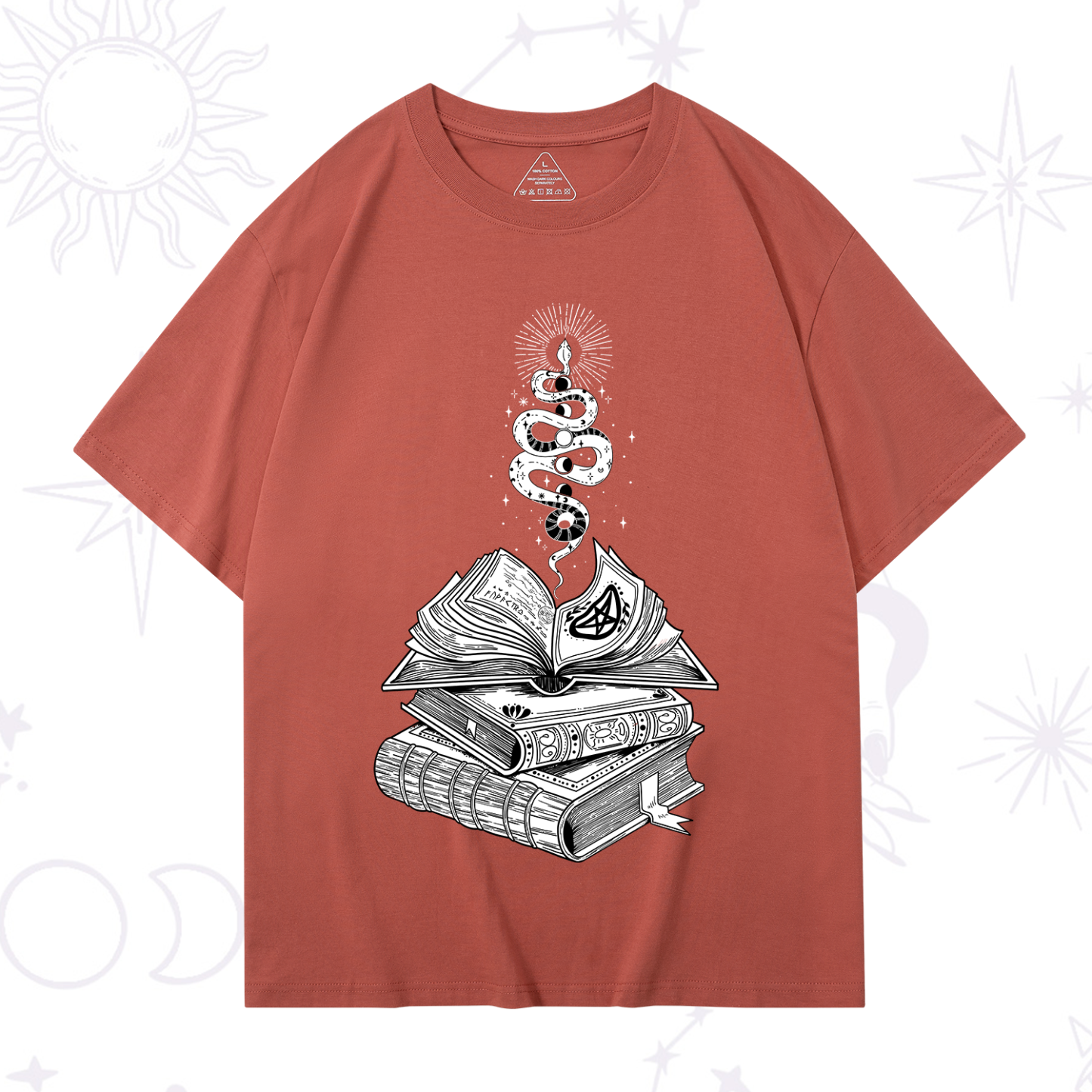 Purplehecate Spellbook And Guardian Serpent T-Shirt