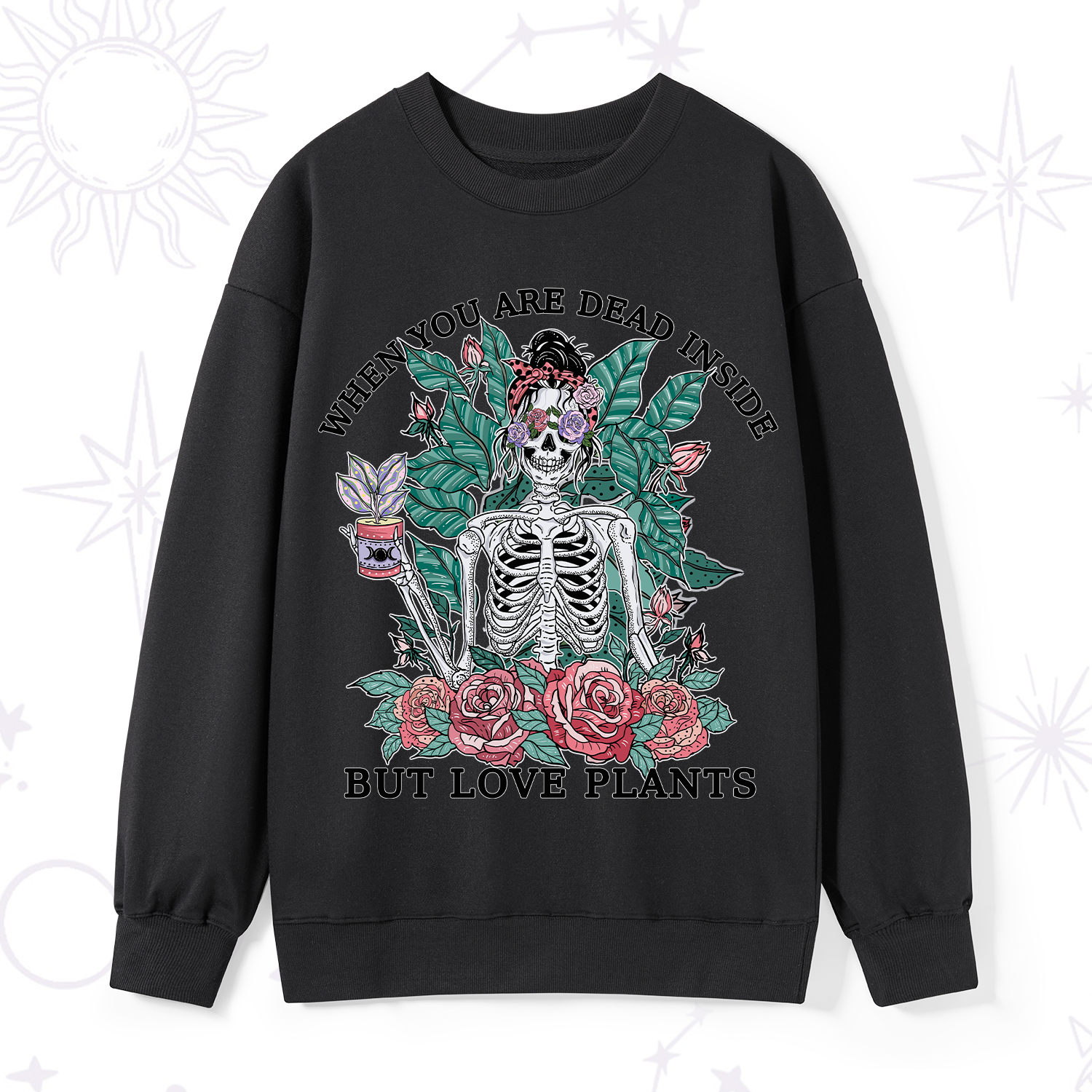 Purplehecate When You Dead Inside Sweatshirt
