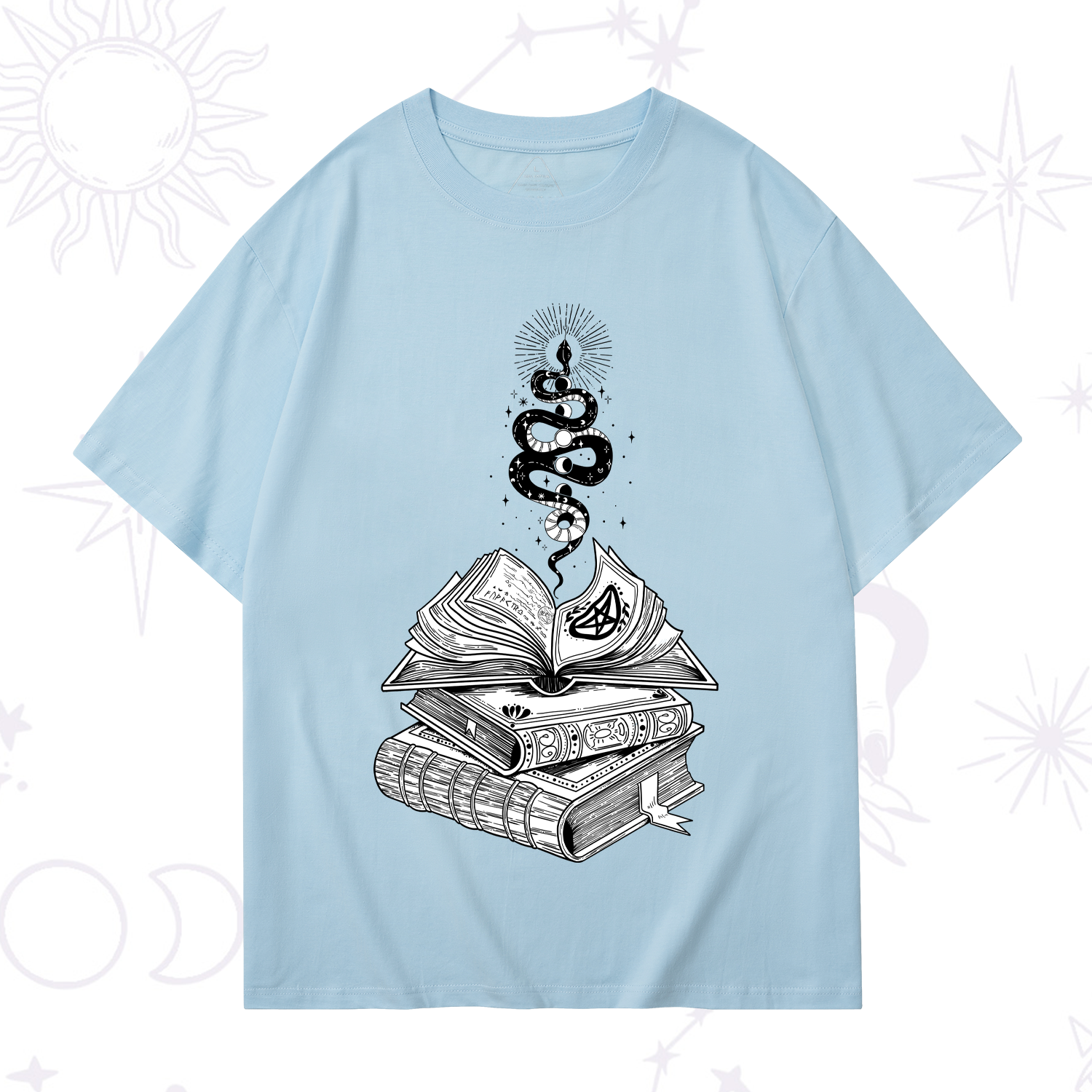 Purplehecate Spellbook And Guardian Serpent T-Shirt