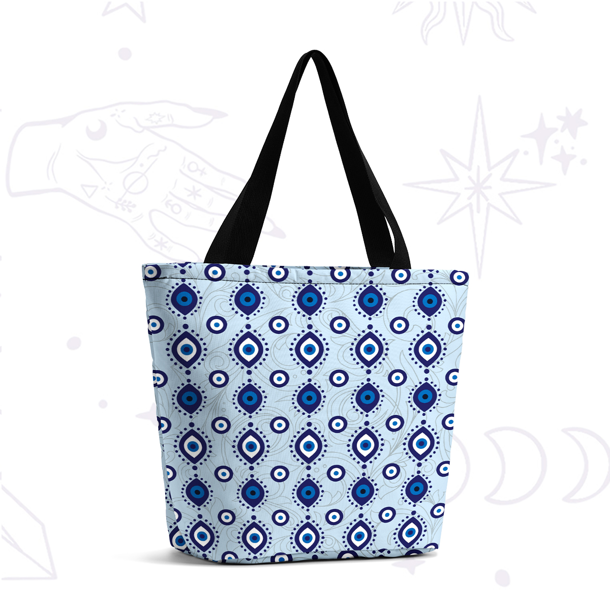 [Copy]Purplehecate Luna Moth Witch Casual Tote Bag