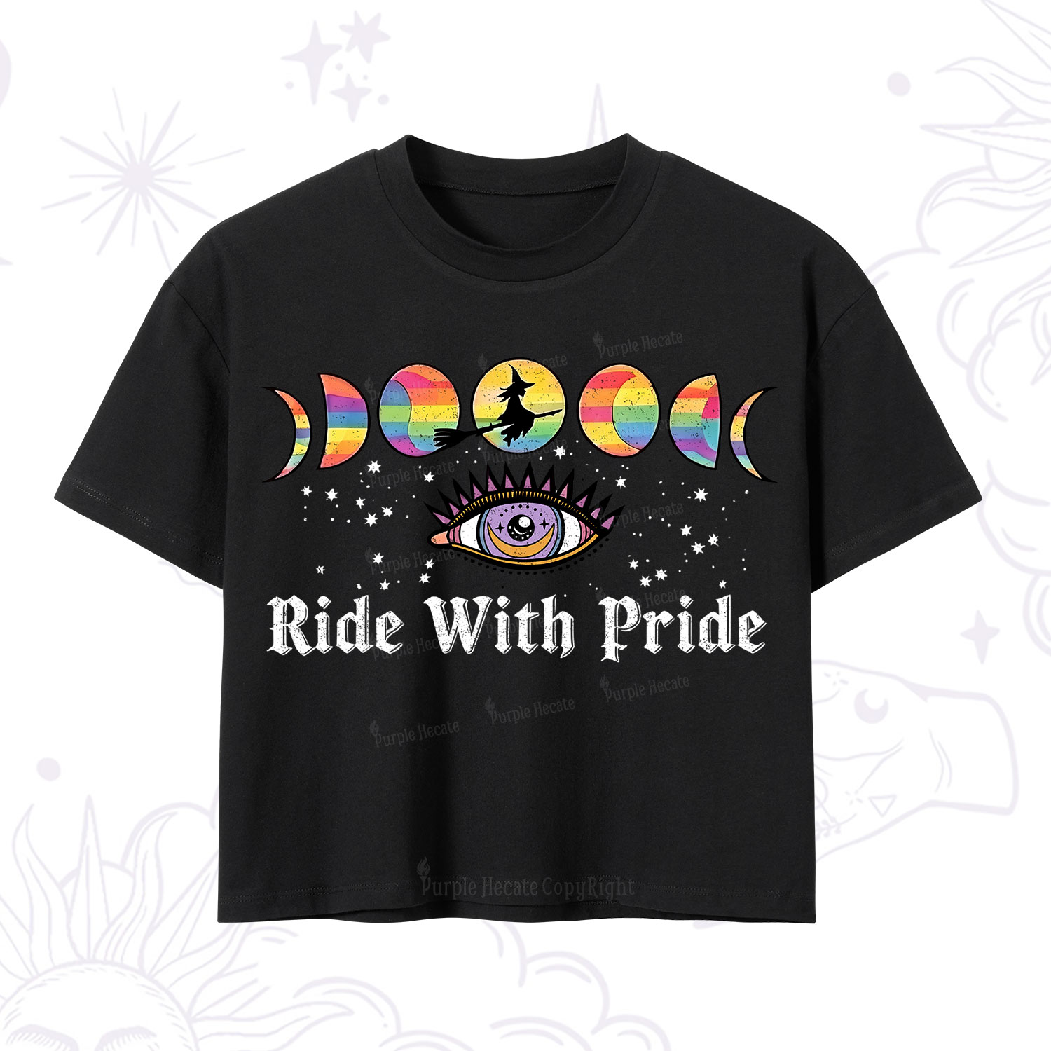 Purplehecate Ride With Rride Crop T-Shirt