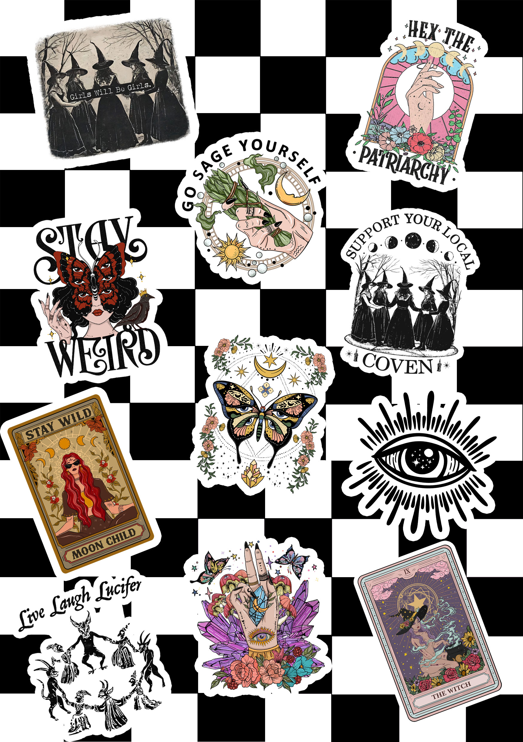 Purplehecate Favorite Witchcraft Stickers Pack Of 11