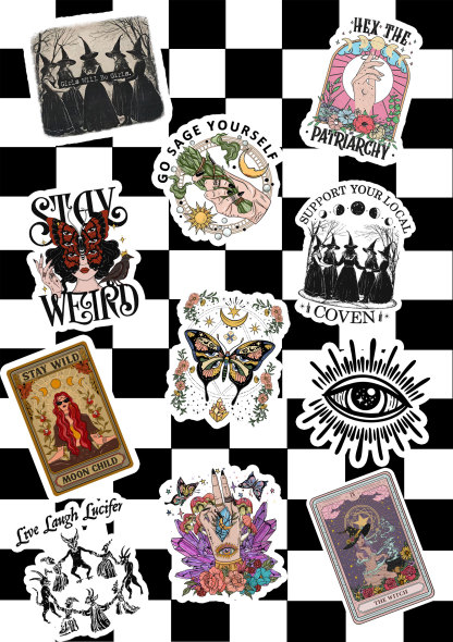 Purplehecate Favorite Witchcraft Stickers Pack Of 11
