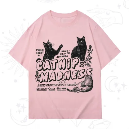 Purplehecate Catnip?Madness Cute?Cat T-Shirt