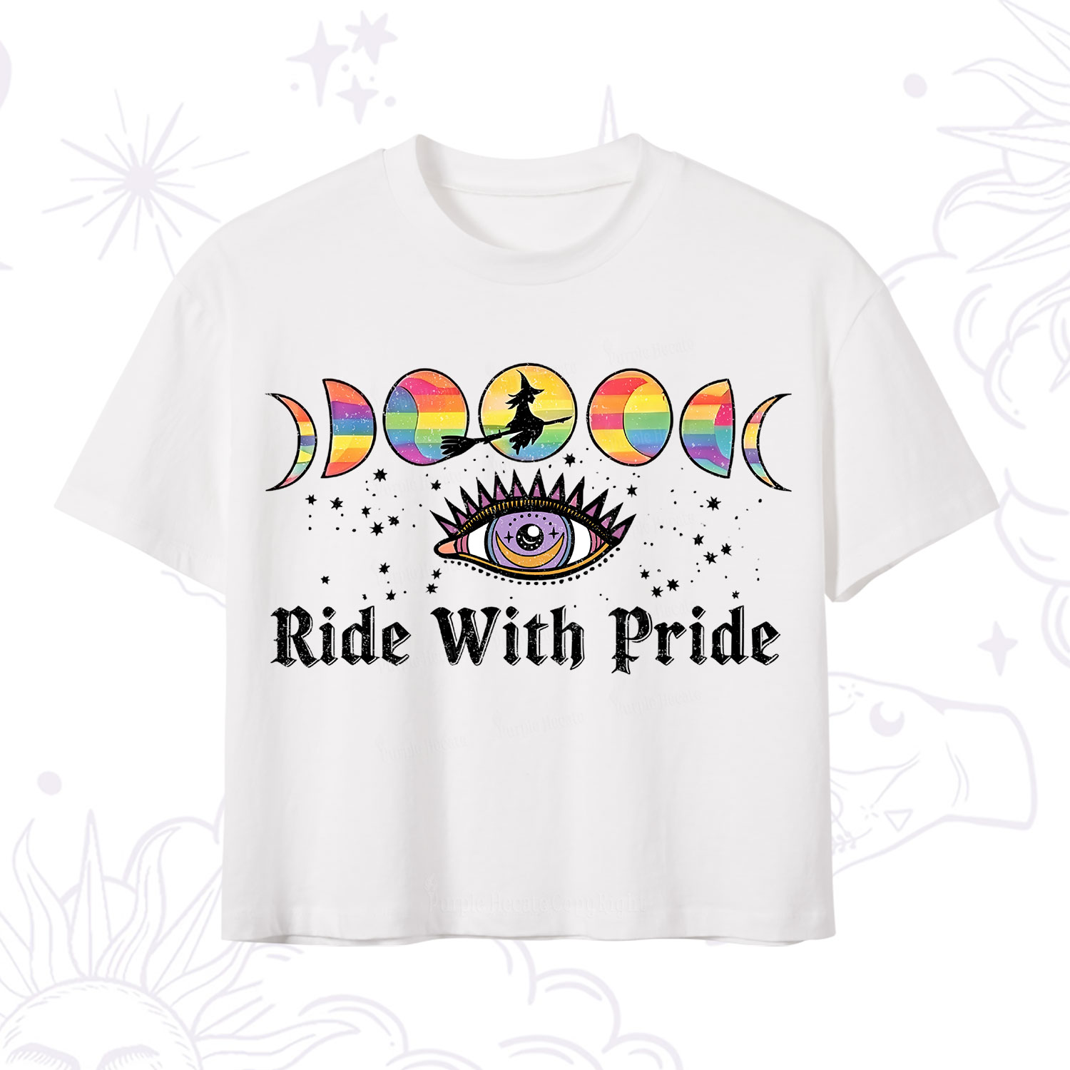 Purplehecate Ride With Rride Crop T-Shirt