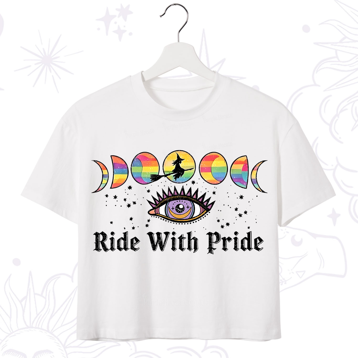 Purplehecate Ride With Rride Crop T-Shirt