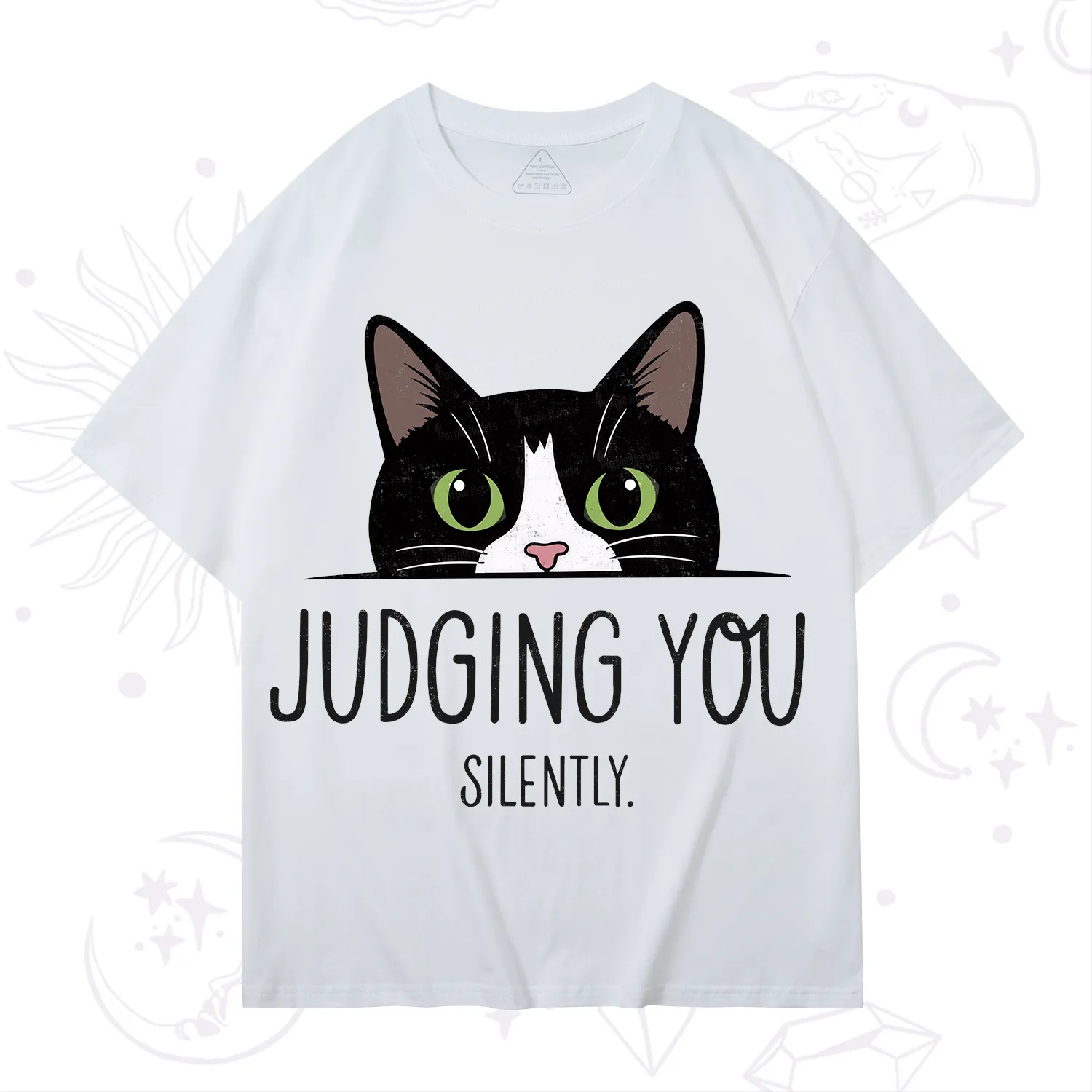 Purplehecate Cute Cat Judging You Silently T-Shirt