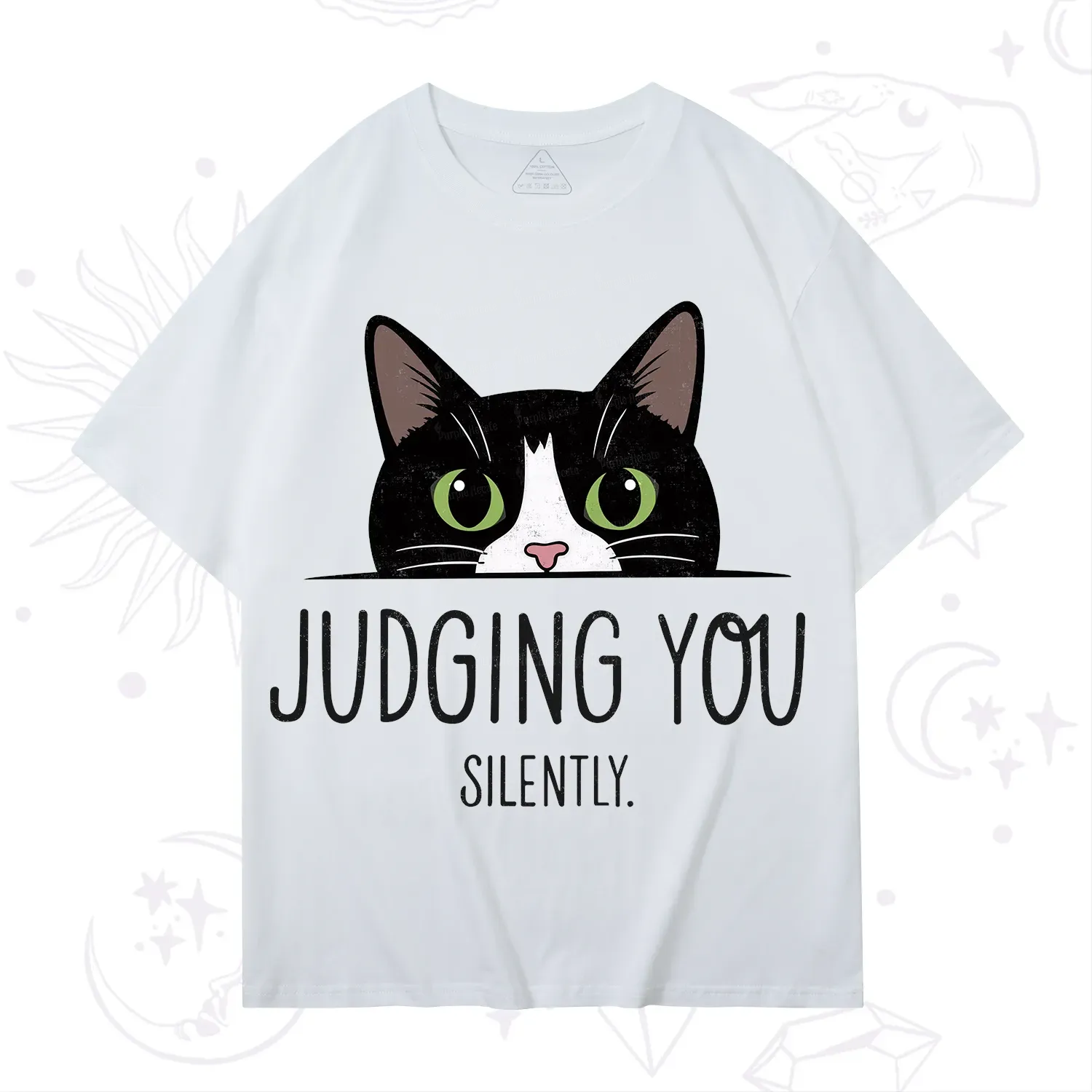 Purplehecate Cute Cat Judging You Silently T-Shirt