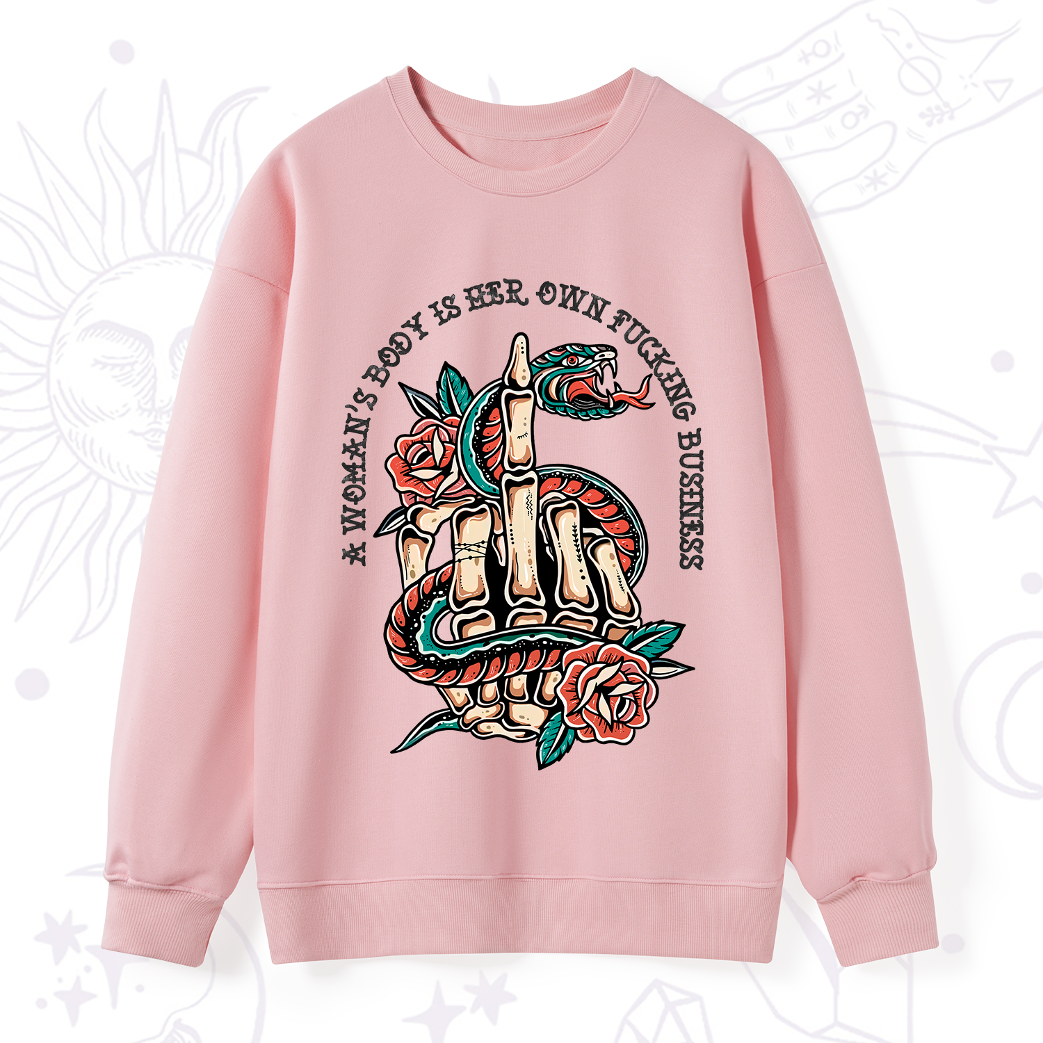 Purplehecate A Women’s Body Is Her Sweatshirt