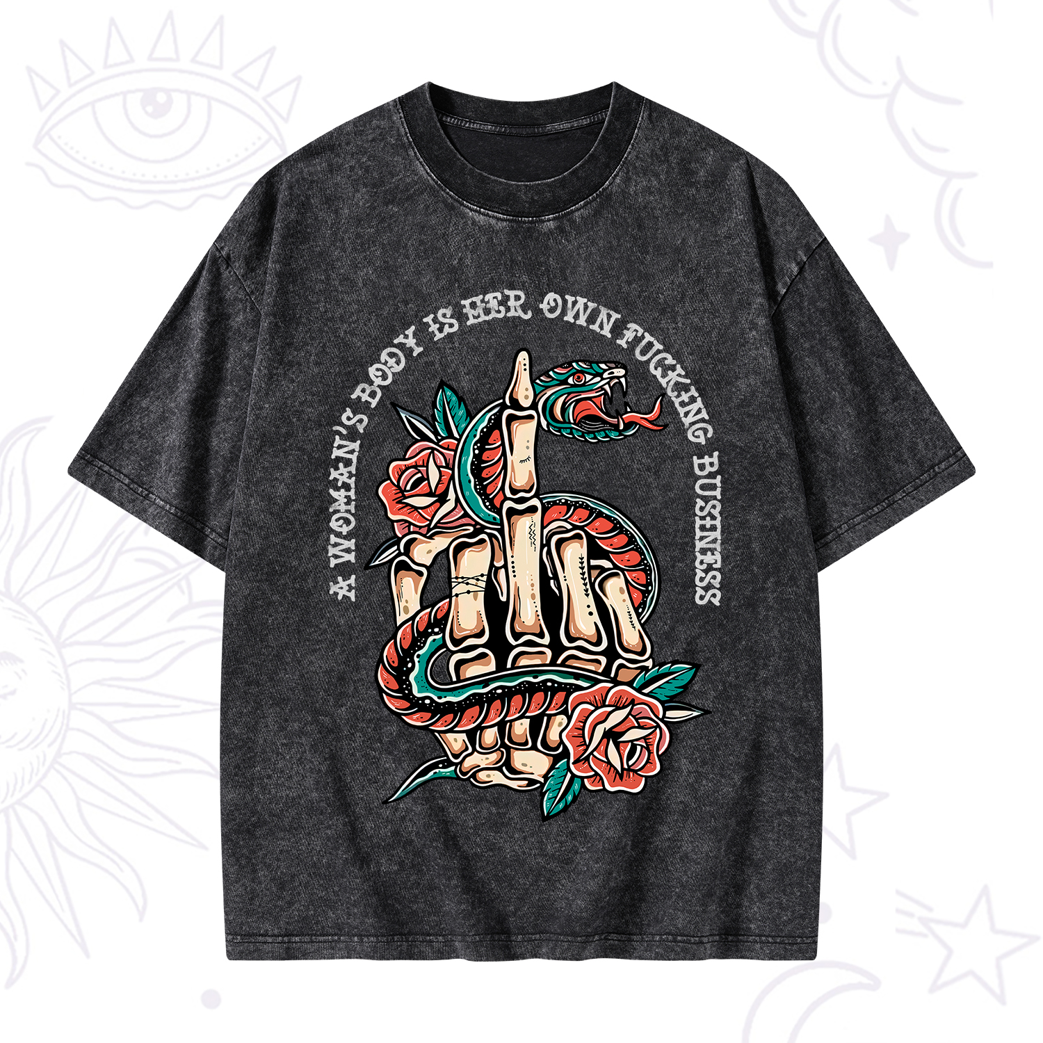 Purplehecate A Women’s Body Is Her Washed T-Shirt