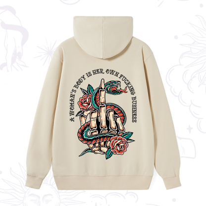 Purplehecate A Women’s Body Is Her Hoodie