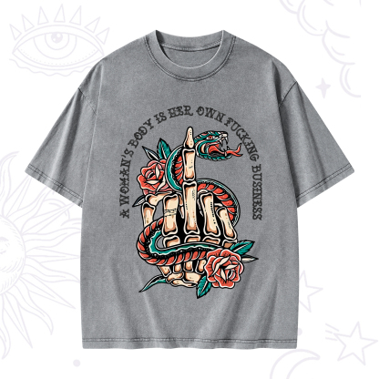 Purplehecate A Women’s Body Is Her Washed T-Shirt