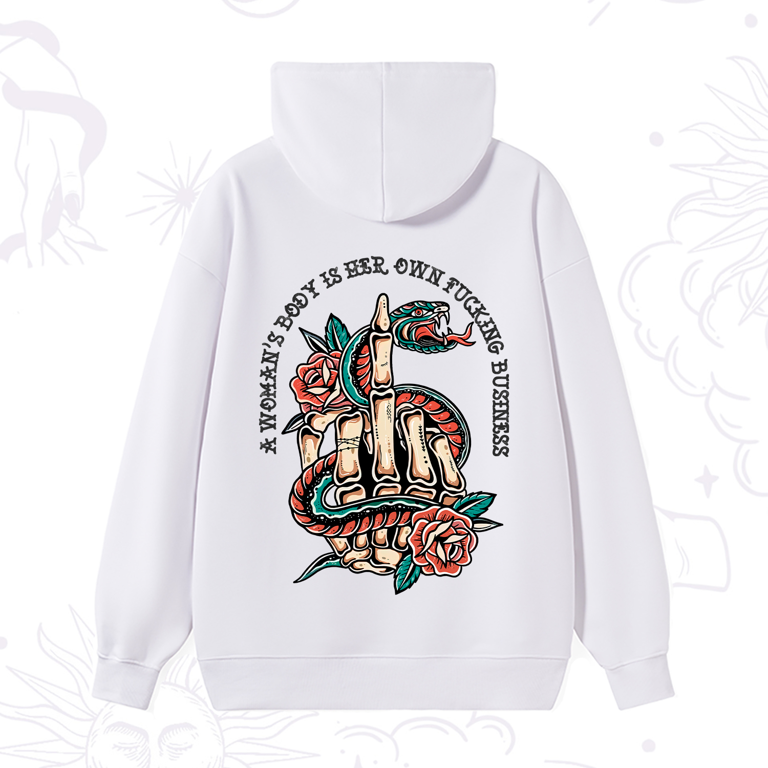 Purplehecate A Women’s Body Is Her Hoodie